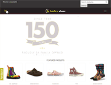 Tablet Screenshot of barlowshoes.com.au
